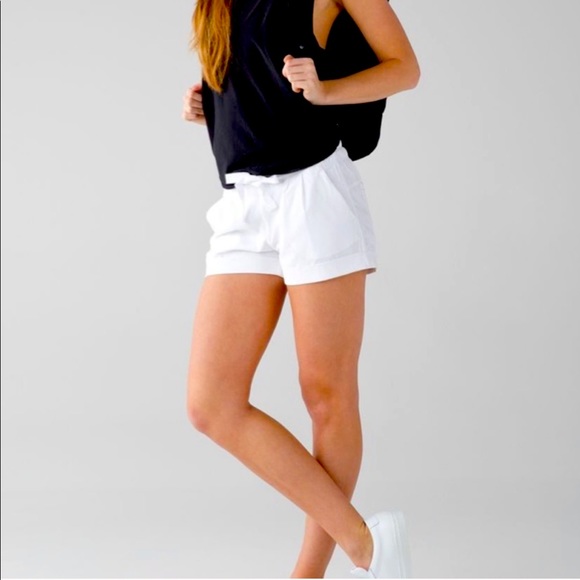 lululemon athletica Pants - Lululemon White Shorts